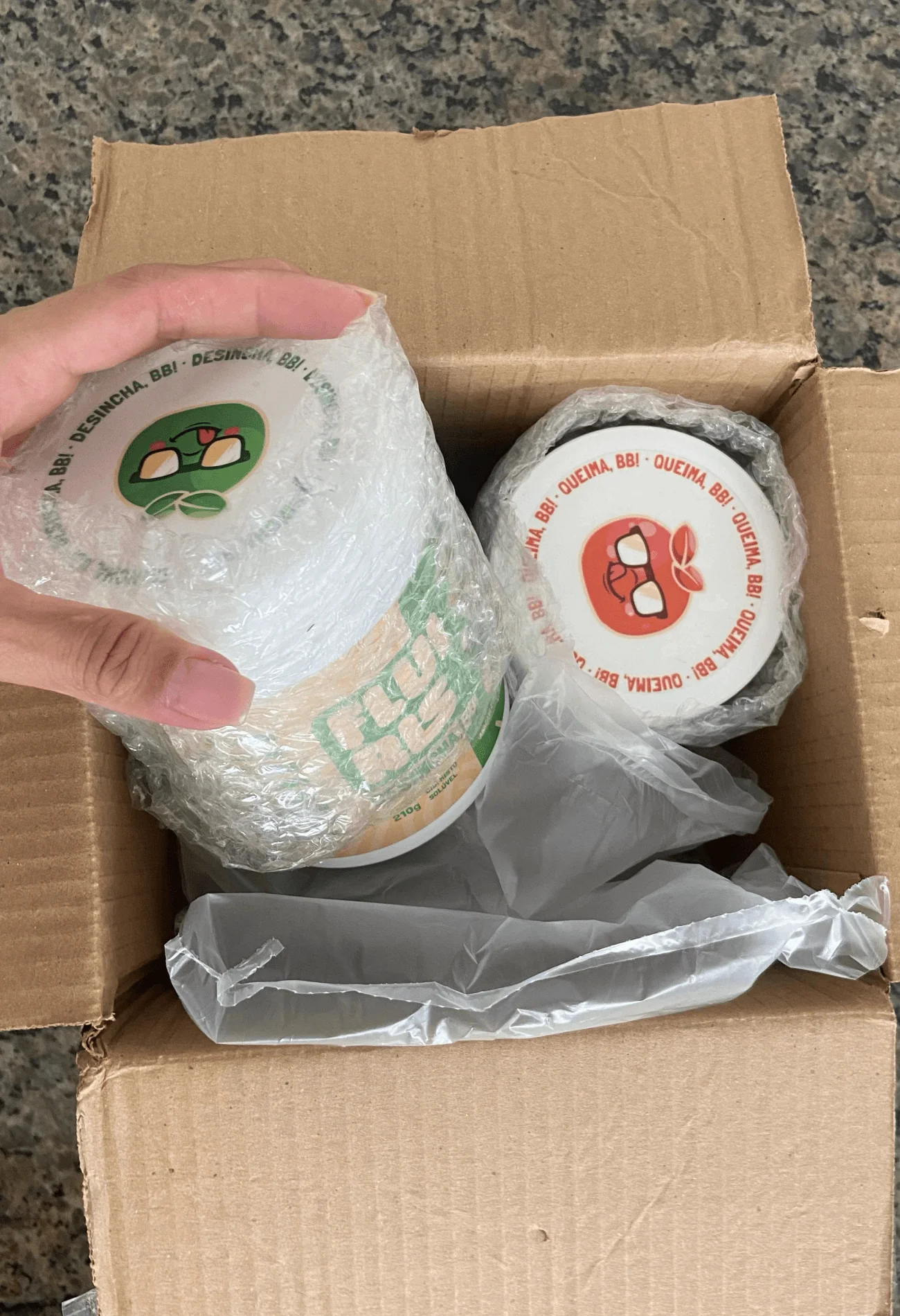 Fluiris Queima BB 210g – suplemento em pó sabor laranja da terra para queima de gordura e energia natural