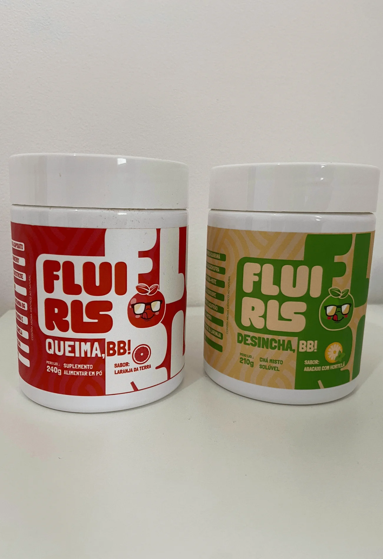 Fluiris Queima BB 210g – suplemento em pó sabor laranja da terra para queima de gordura e energia natural