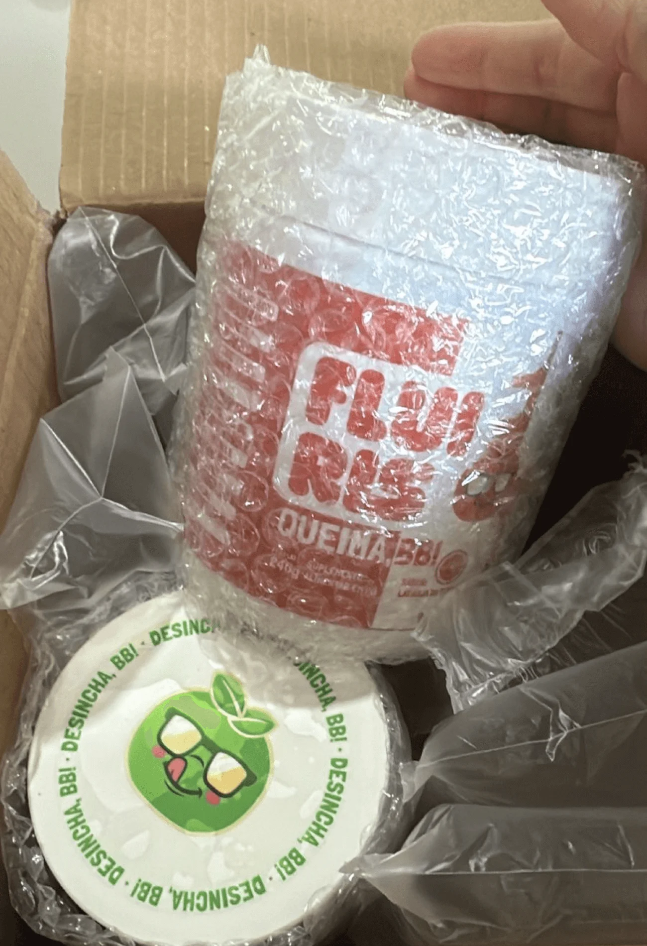 Fluiris Queima BB 210g – suplemento em pó sabor laranja da terra para queima de gordura e energia natural